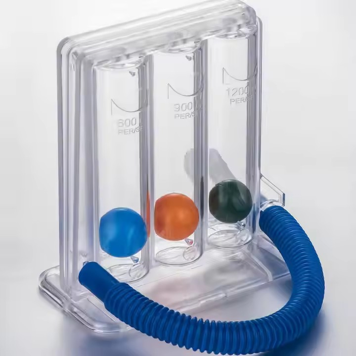 Breathing Trainer Medical Three Ball Incentive Portable Spirometer for Lung Exercise Body Measurement Trainer