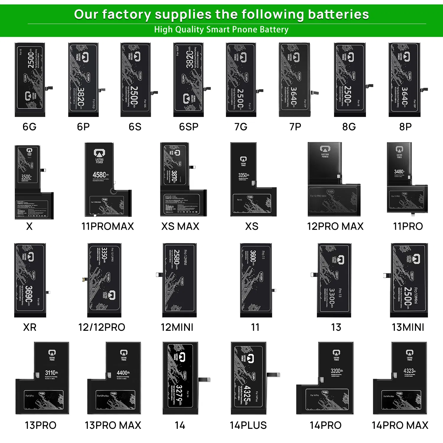 Tlida New Upgrade Battery for iPhone 11 PRO 100% Health Solve Popup Repair Phone