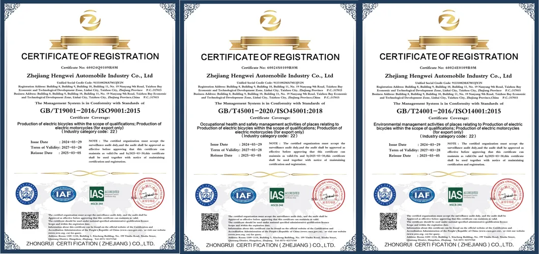 Certifications