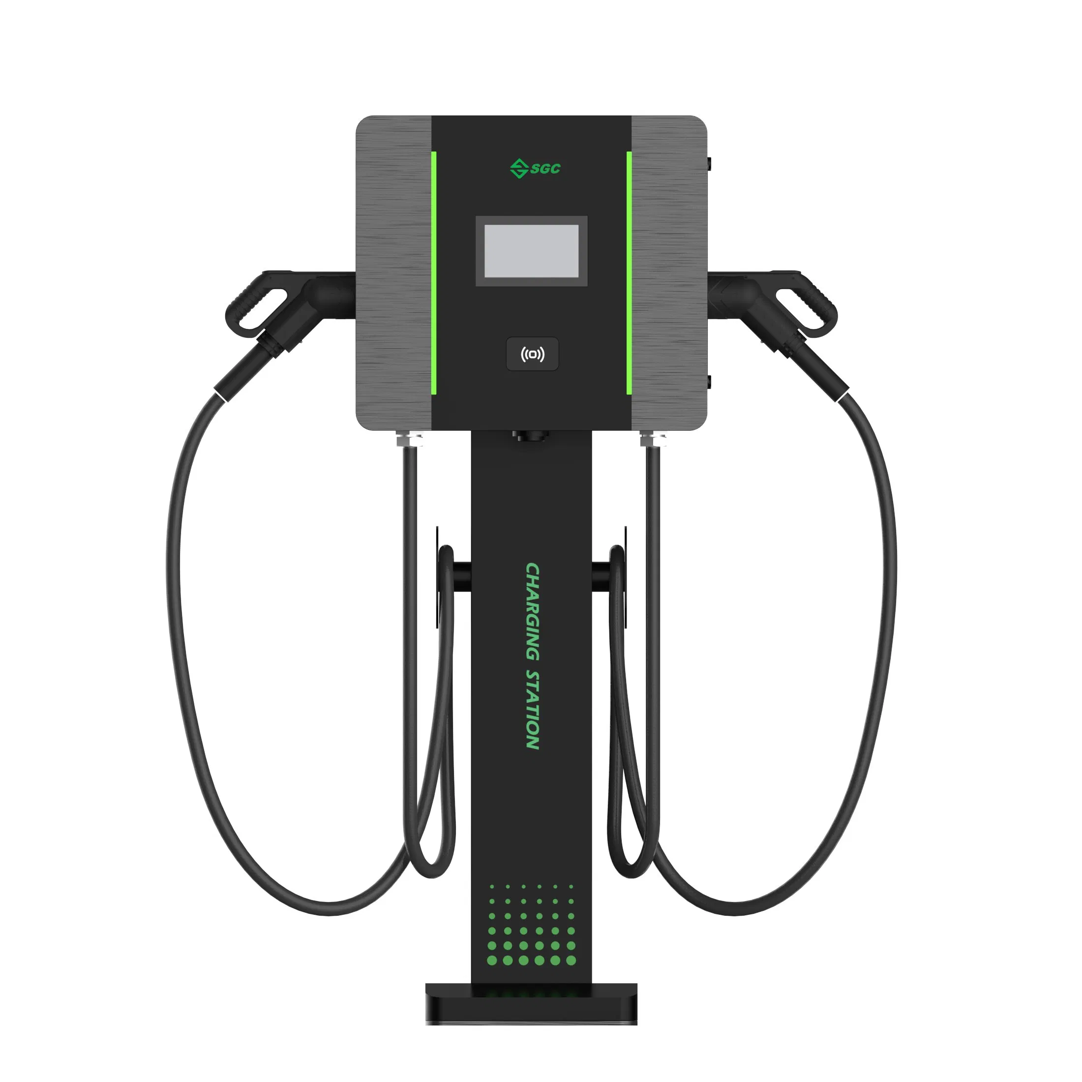 Compact Double-Guns 40kw DC EV Charger for Public and Fleet Use with CCS2 Gbt