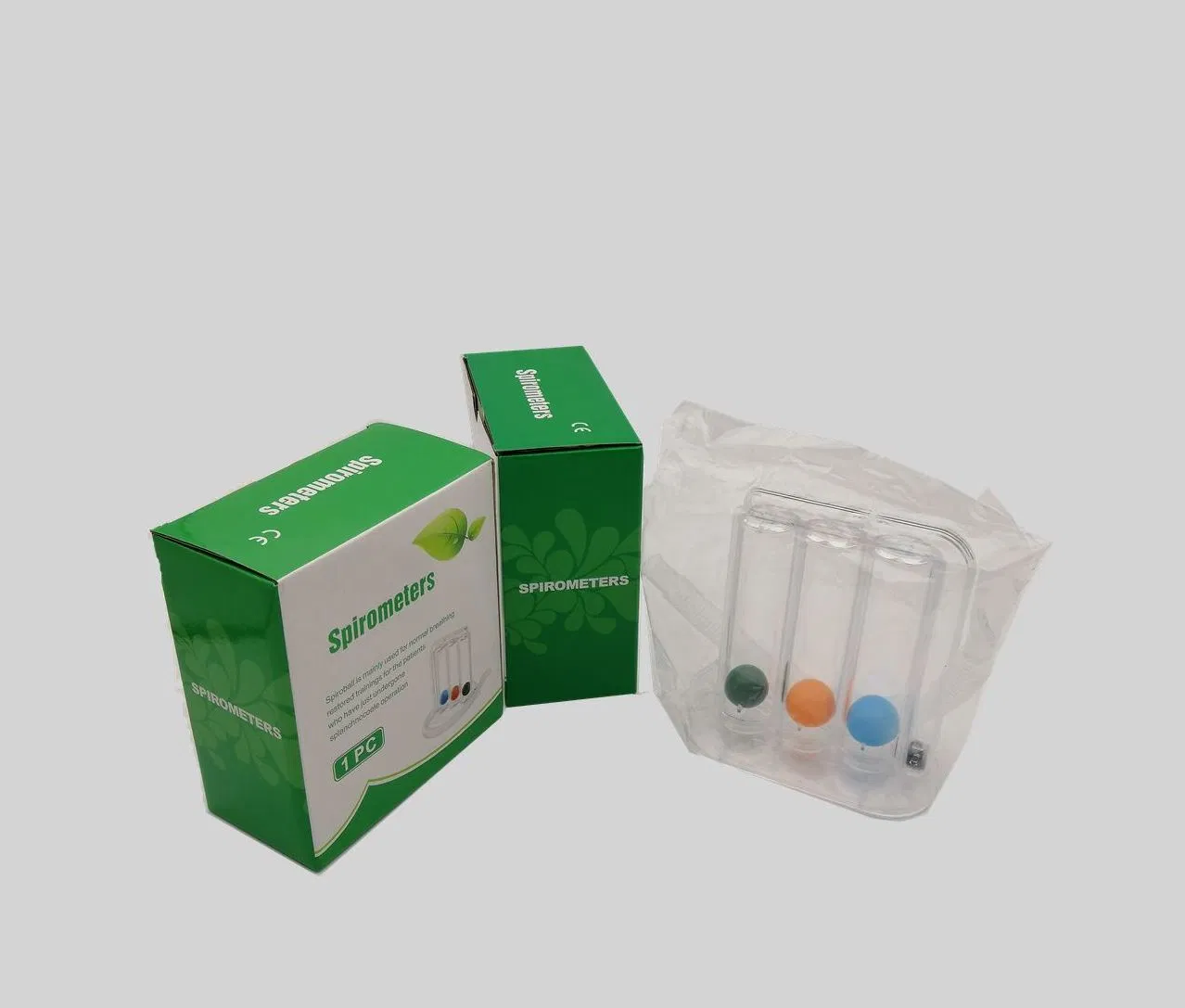 Three Balls Incentive Exercise Spirometer for Lung Deep Breathing High Quality