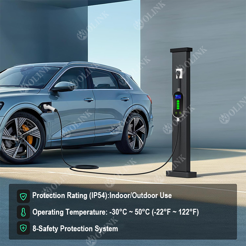 Smart Portable Gbt EV Charger with Safety Features and Protection