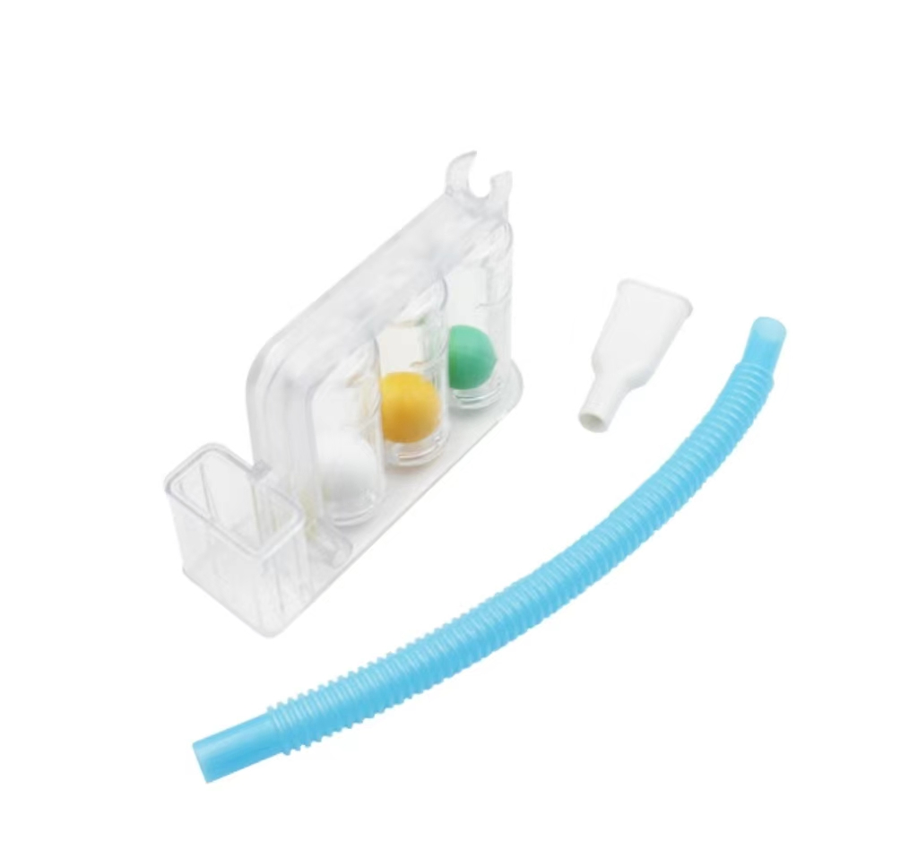 Three Balls Incentive Exercise Spirometer for Lung Deep Breathing High Quality