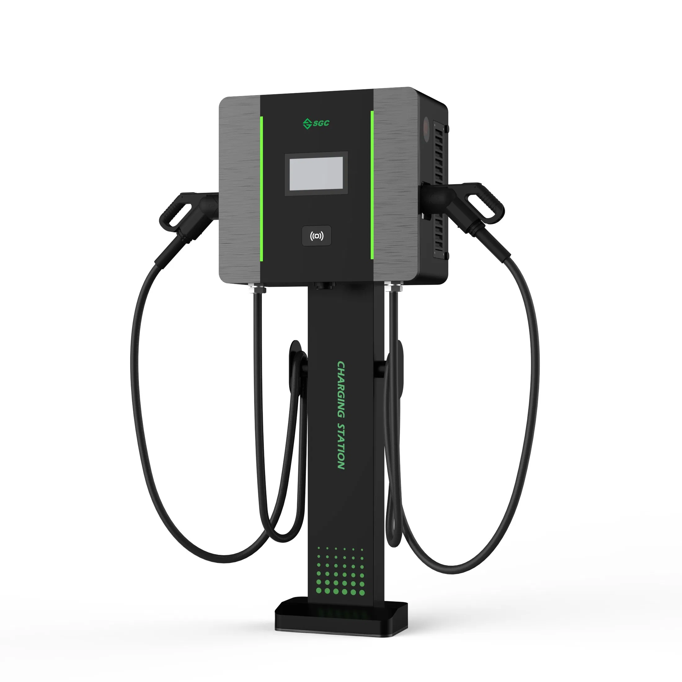 Compact Double-Guns 40kw DC EV Charger for Public and Fleet Use with CCS2 Gbt