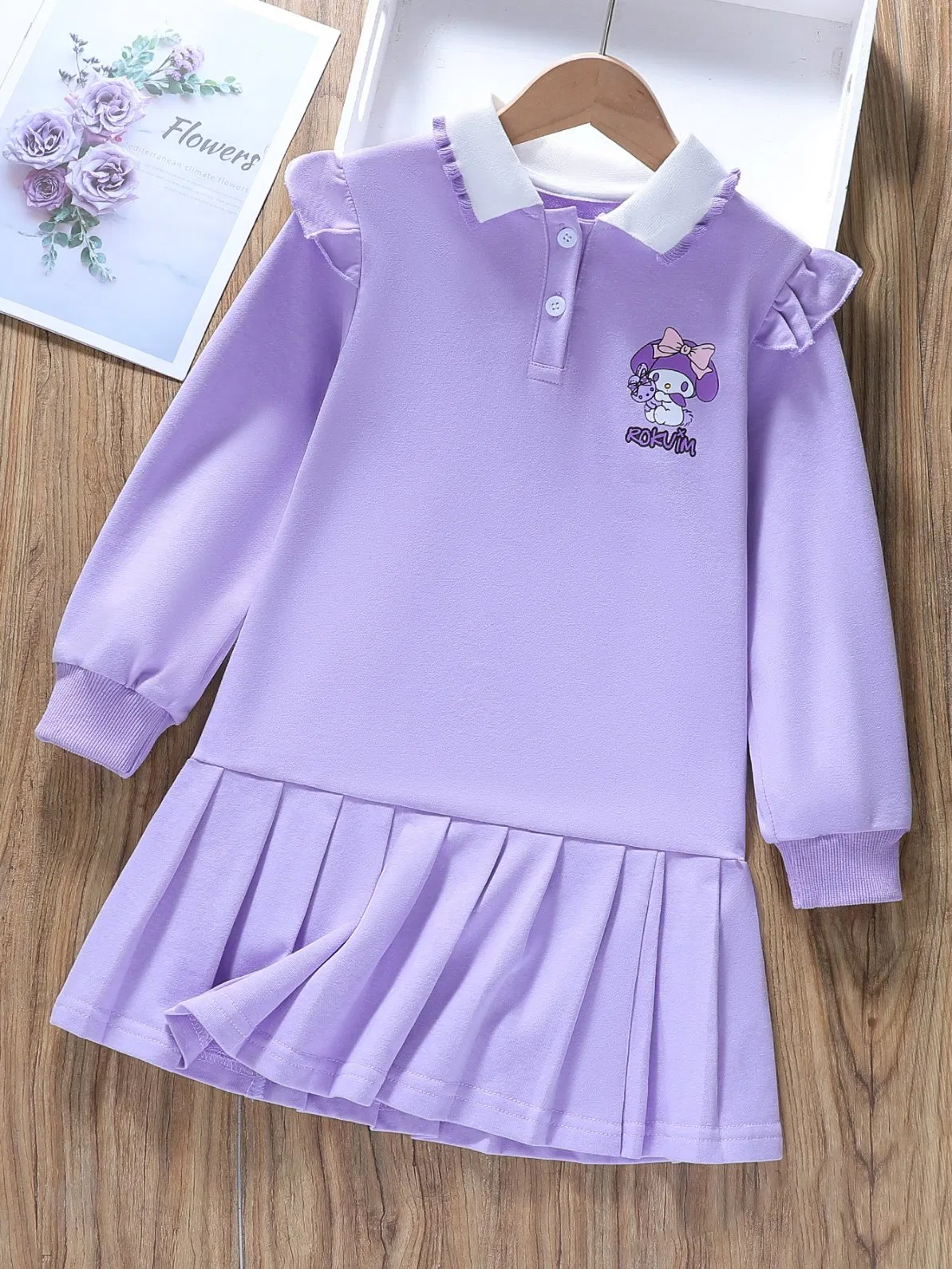 Girls' Kuromi Dress Spring and Autumn Polo Dress 2025 New Western Princess Dress