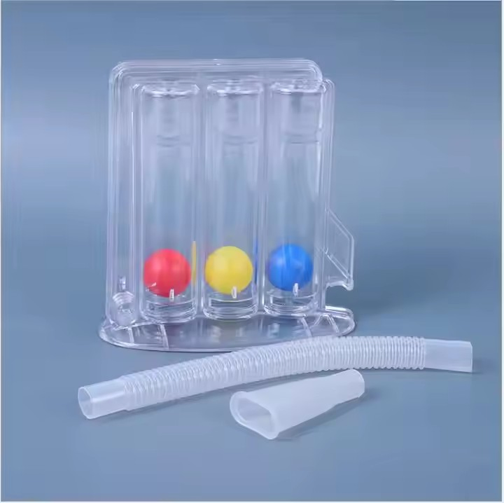 Breathing Trainer Medical Three Ball Incentive Portable Spirometer for Lung Exercise Body Measurement Trainer