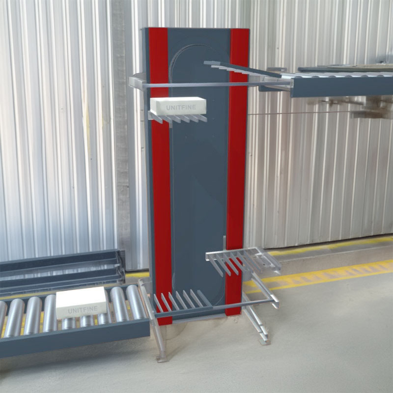 Fork Type Vertical Conveyor with Emergency Stop Function