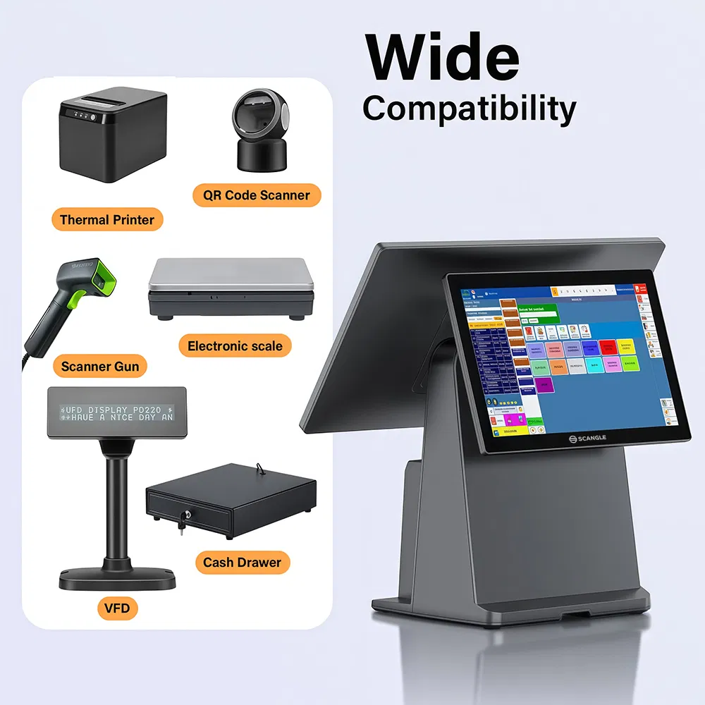 OEM All in One Cash Register POS System with 80mm Printer