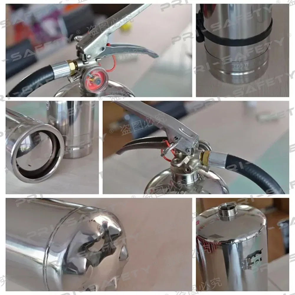 Manufacturer Stainless Steel Lithium Battery Fire Extinguisher 6L for EV Ess Safety Coldfire Extinguisher
