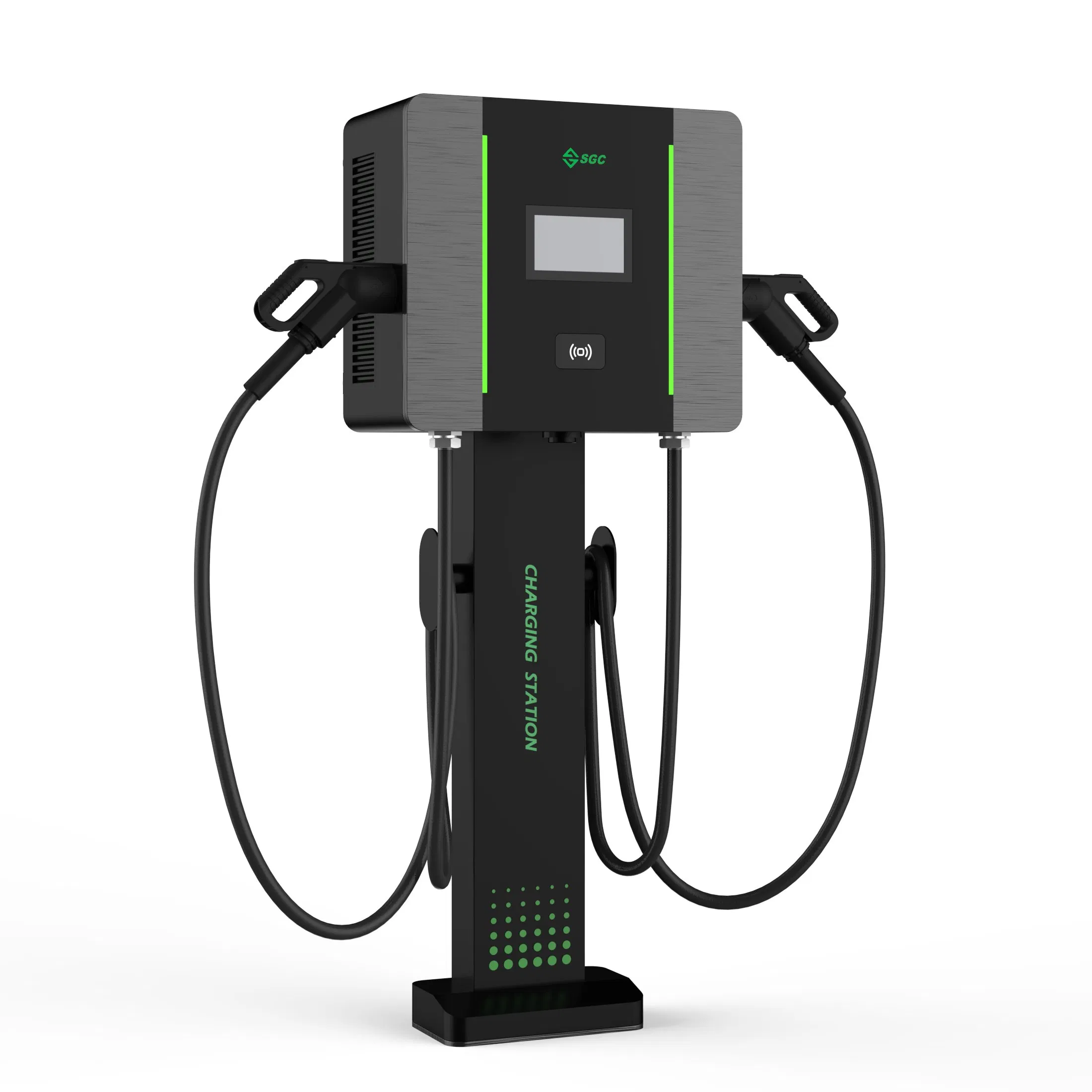 Compact Double-Guns 40kw DC EV Charger for Public and Fleet Use with CCS2 Gbt