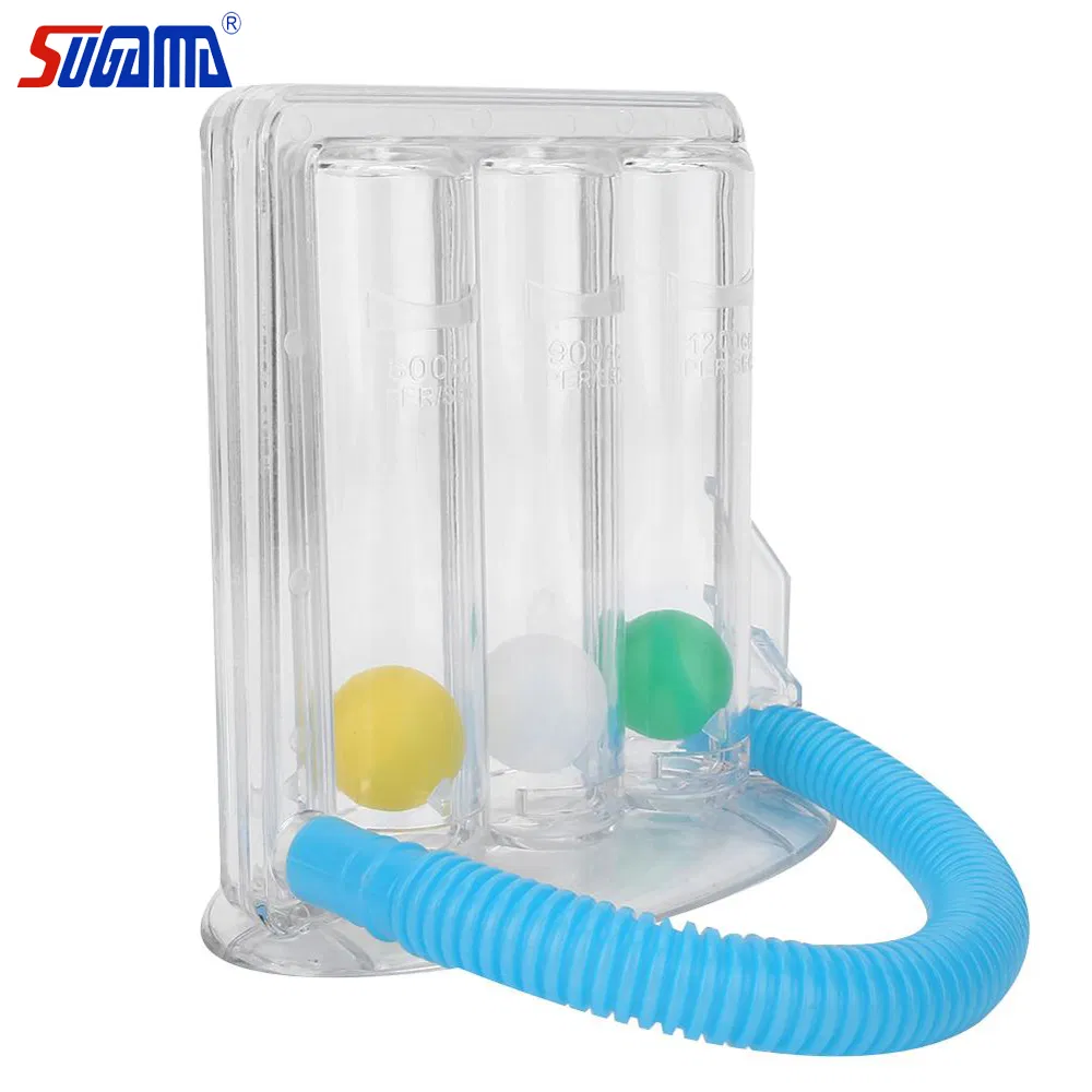 Factory Wholesale 3 Balls Incentive Spirometer Medical Breathing Exerciser
