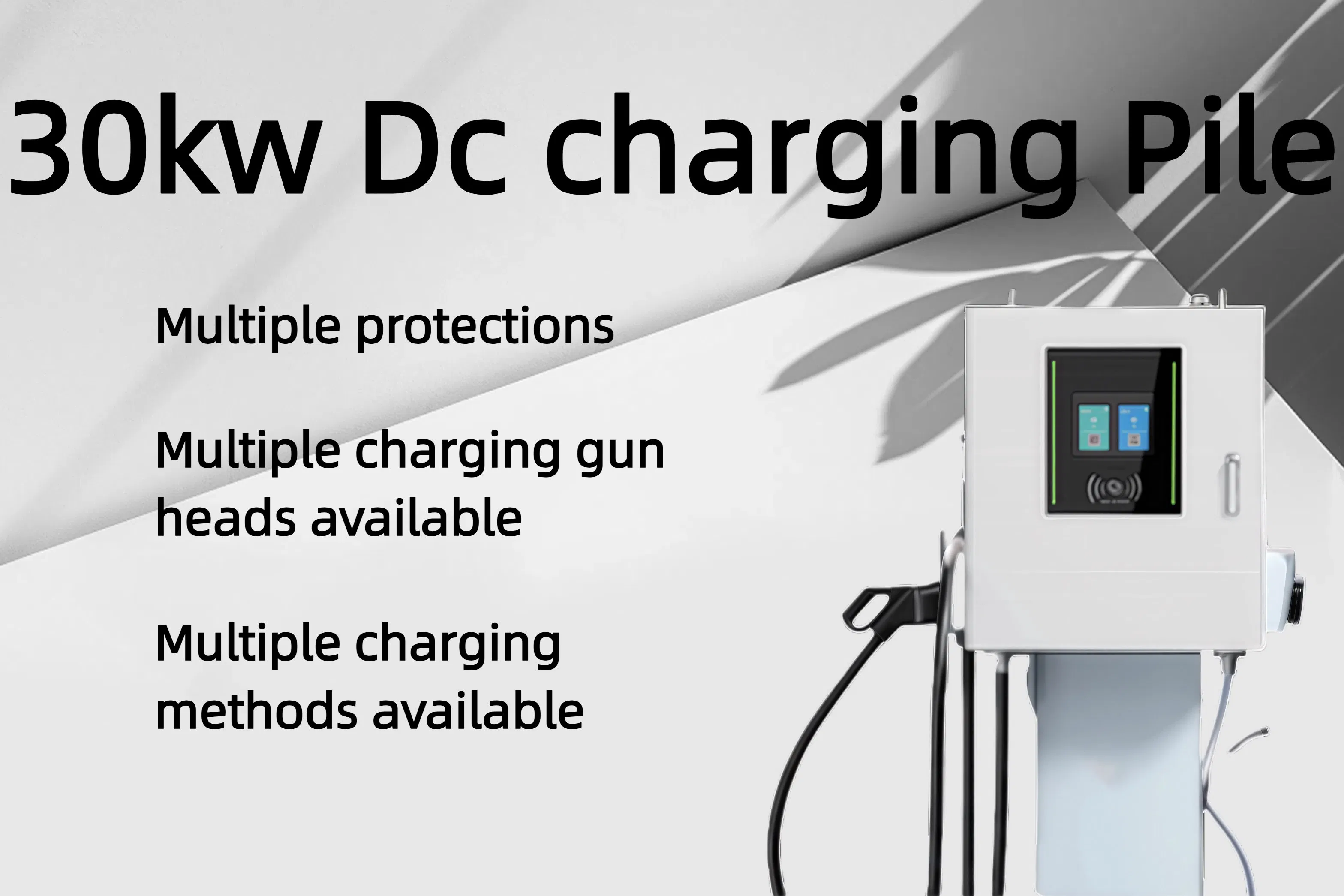 Guhe Customized IP54 Waterproof Energy-Efficient Wall Mounted or Pedestal 30 Kw DC Electric Vehicle Car Charging Solutions Infrastructure Station Charger