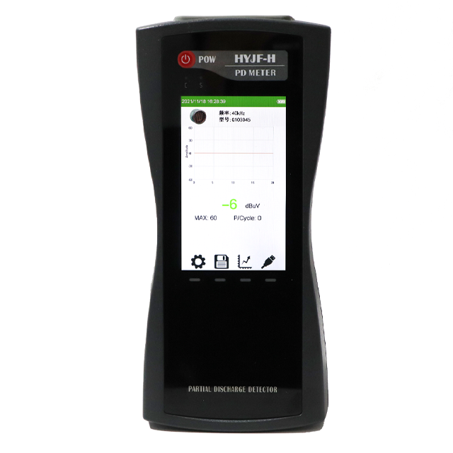 Portable Partial Discharge Detector Transformer/Gis Motor/Insulator/Cable/Swithgear Handheld Pd Analyzer with Ua UHF Hfct Sensors dBuV