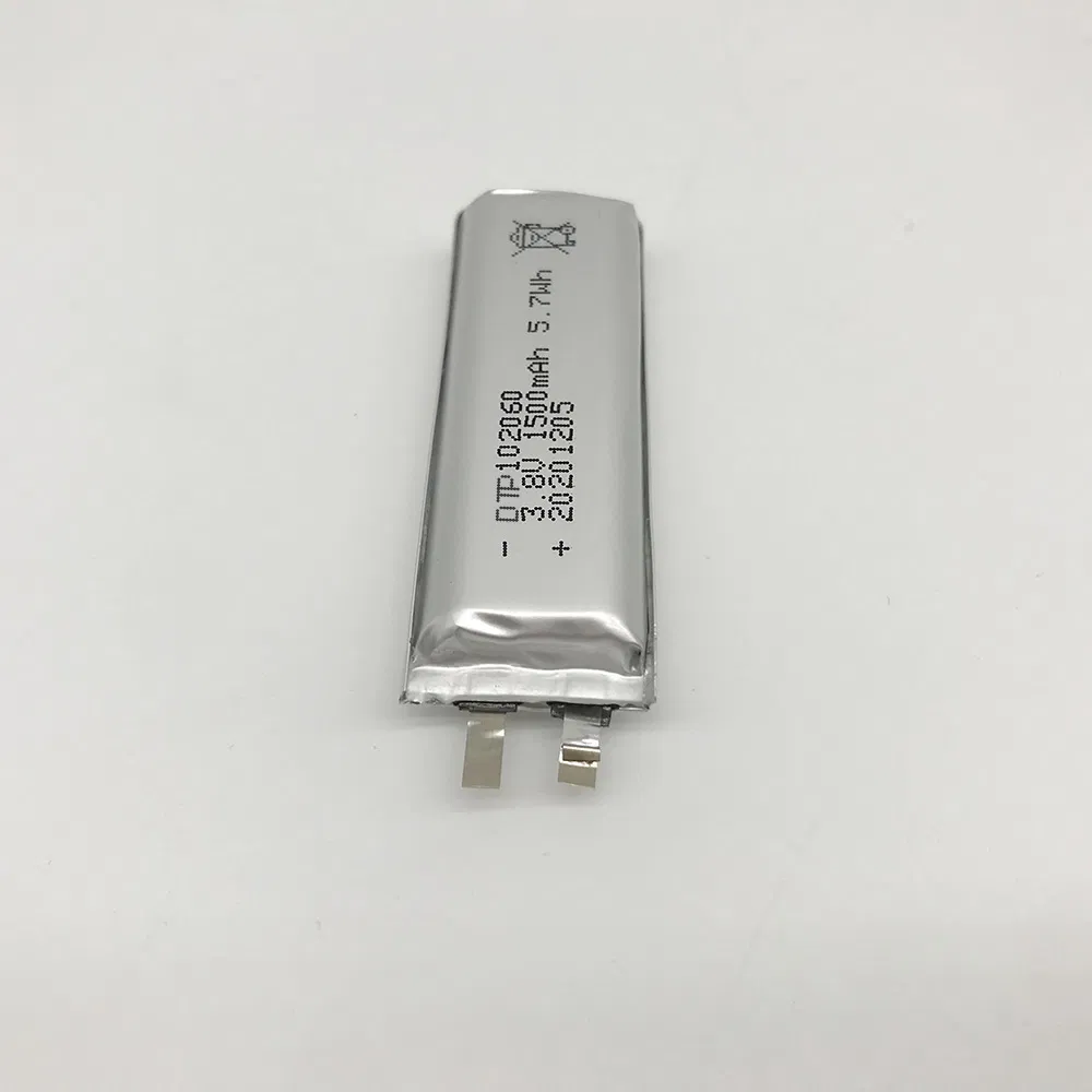 102060 1500mAh 3.7V Li-Polymer Battery for Health Care Products Li-Polymer Batteries