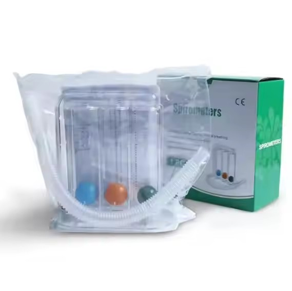 Breathing Trainer Medical Three Ball Incentive Portable Spirometer for Lung Exercise Body Measurement Trainer
