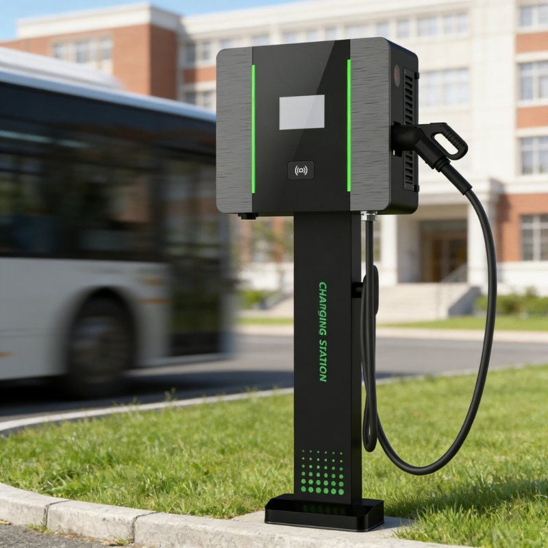 Intelligent 20kw DC EV Charger with 7-Inch Display, Ideal for Fleet and Public Charging Station Needs