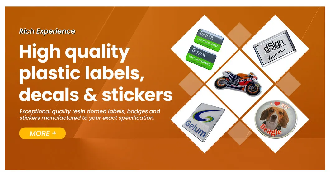 3D Domed Labels Banner