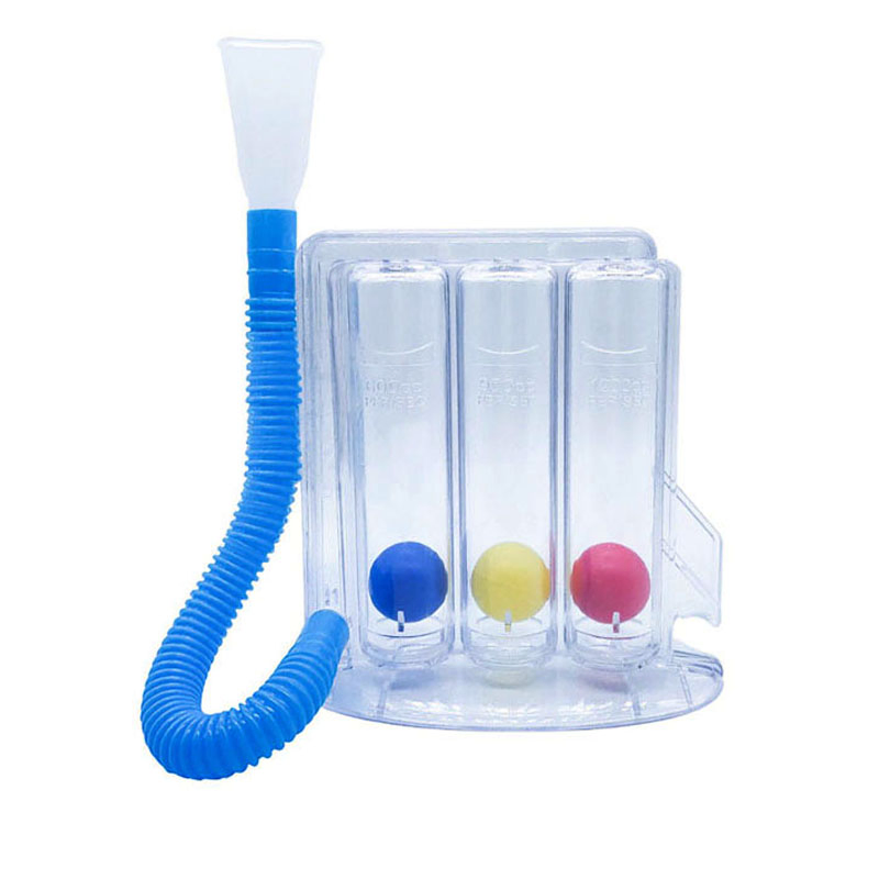 Deep Breathing Exerciser Exercise Device 3 Ball Incentive Spirometer