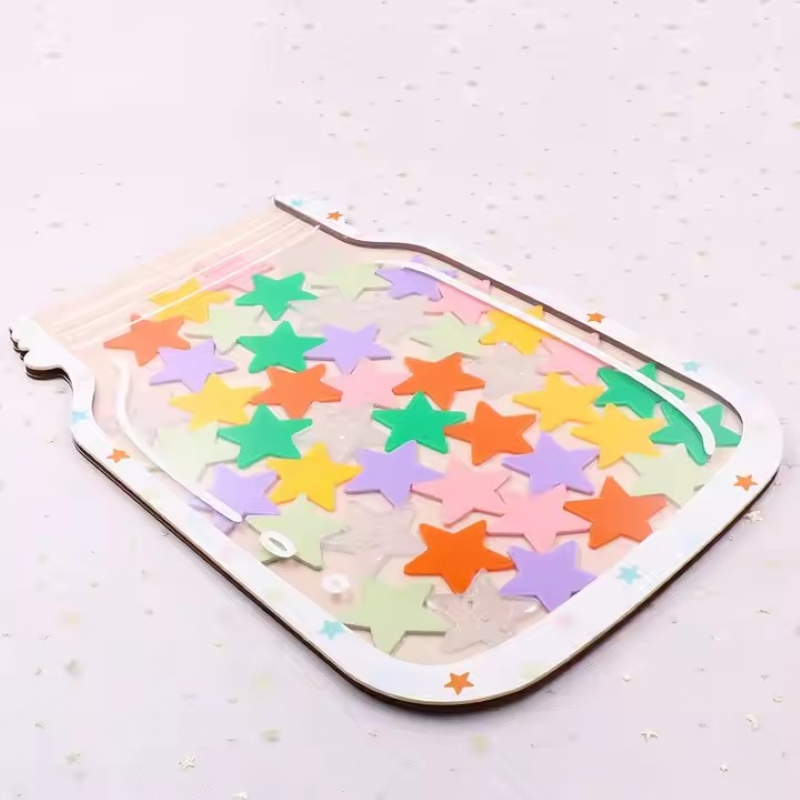 Star Reward Jar Incentive for Whiteboard Teaching Bedtime Routine Decor Ez29992