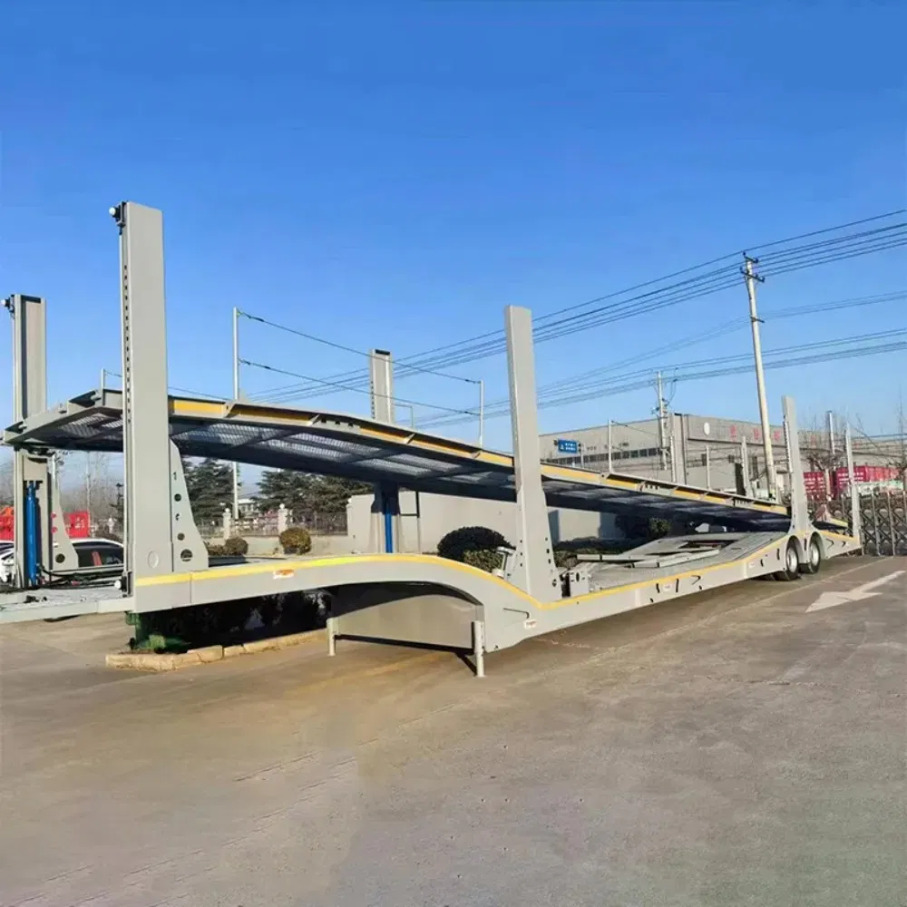 2/3axles 8/10/12 Cars Transport Tractor Semi Towing Double Deck Car Carrier Trailer