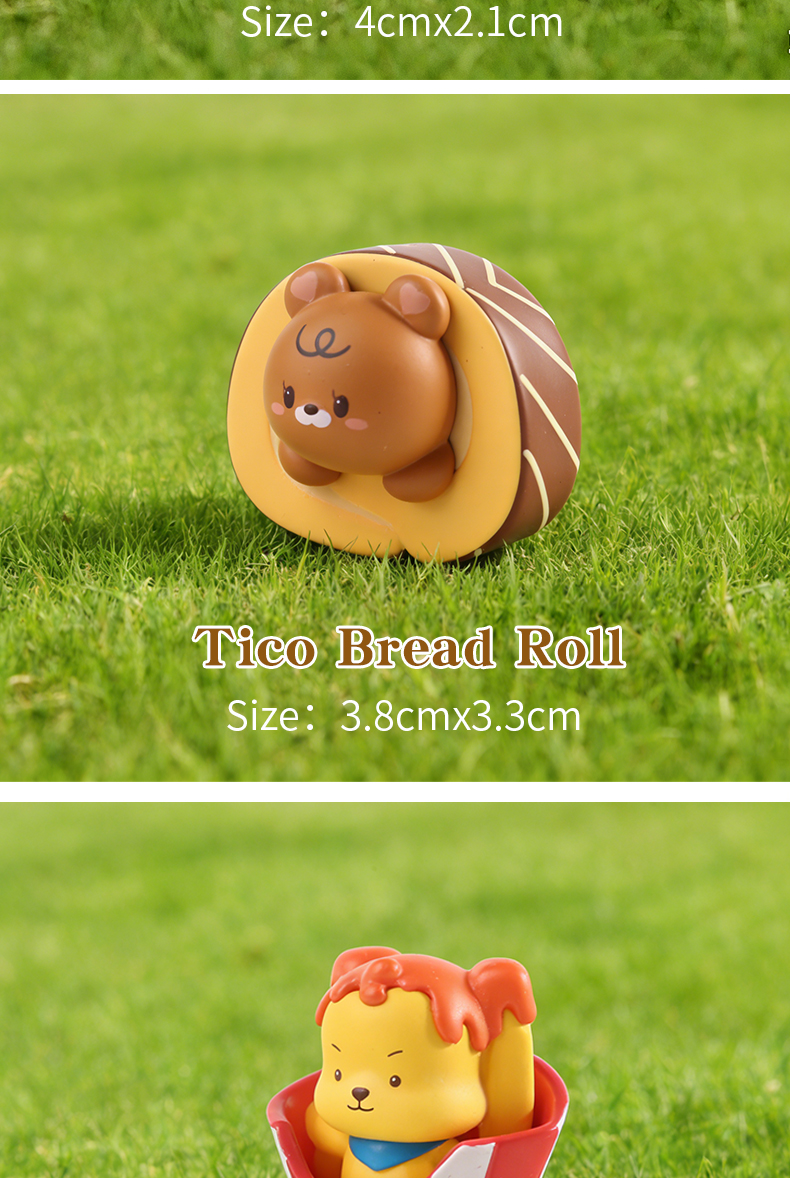 Cute Beans Sitting in a Row - Mini Hamster Plush Blind Box IP Trendy Toy Blind Bag Resin Small Ornaments