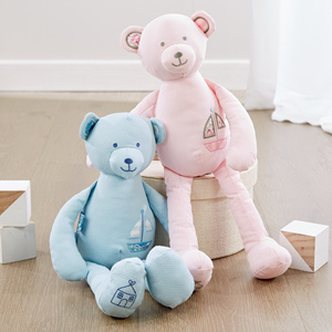 Hot Selling Sleeping Plush Toy 40cm Rabbit Bear Stuffed Animals Plush Sleep Toys Soothing Baby Sleep Toy Clapping Plush