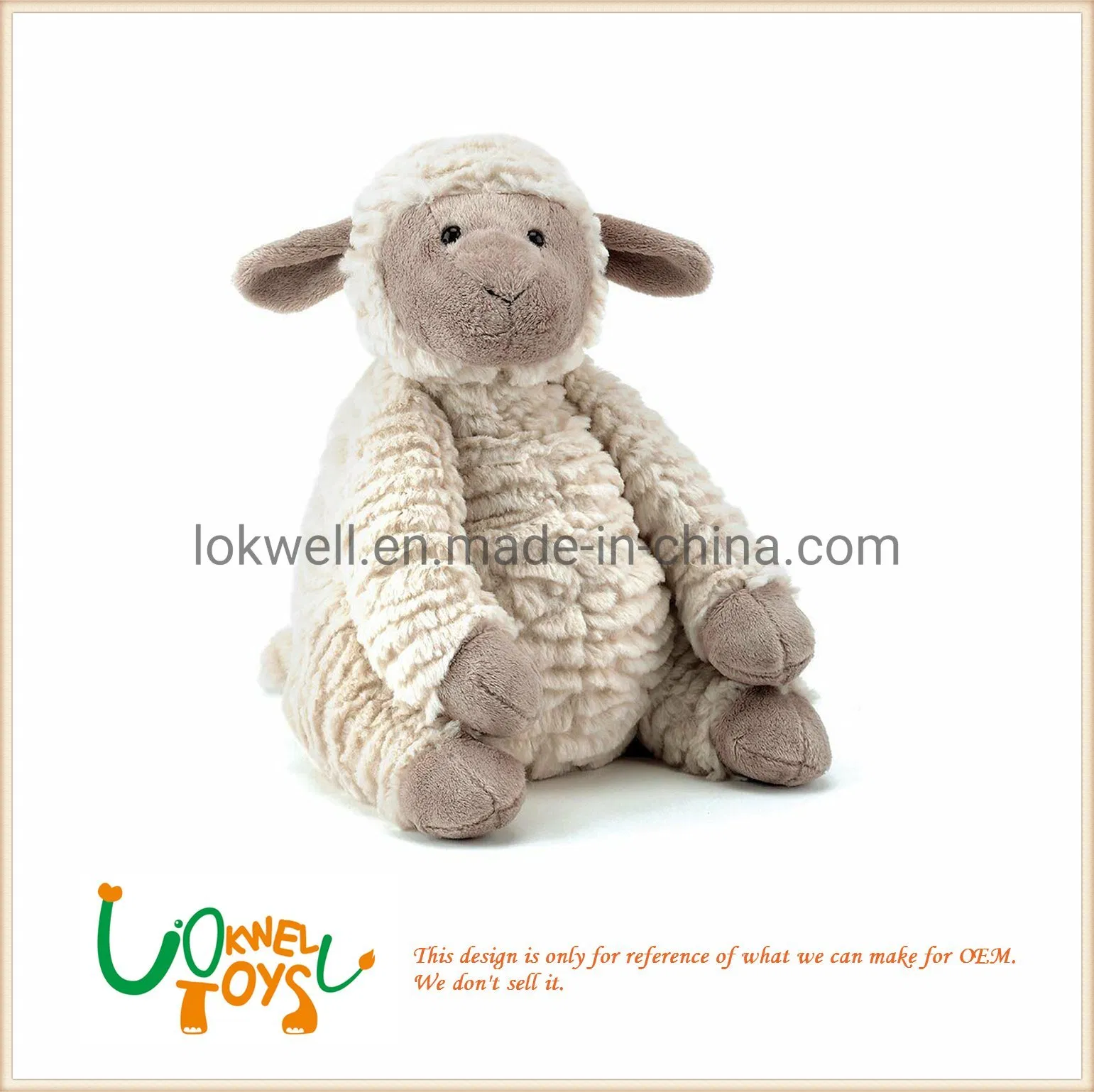 Customized Lovely Giant Lamb Plush Toy Stuffed Animal Soft Sheep Doll