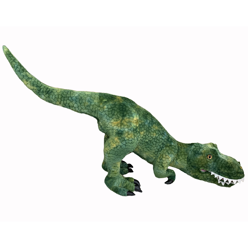 Hot Sell Lifelike Green Dinosaur Animal Plush Toy T-Rex Stuffed Kids Toy Realistic Tyrannosaurus Toy