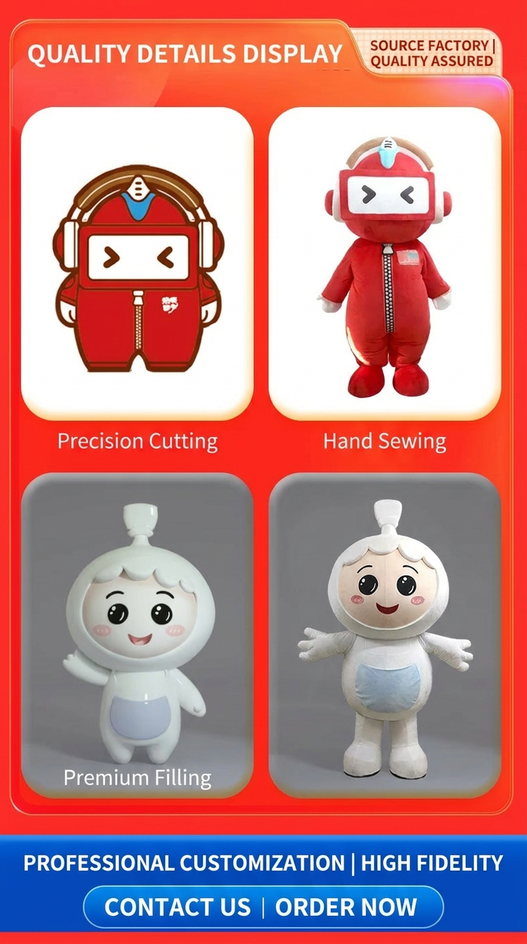 Bespoke Corporate Mascot Plush Doll High Quality Stuffed Animal Customized Character Toy for Business Opening Anniversary