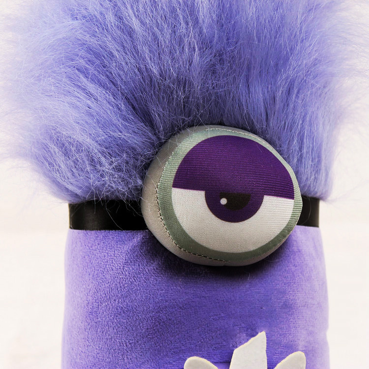 Purple Evil Minion Plush Doll Despicable Me Mutant Minion Stuffed Toy Soft Cartoon Figure Collectible Gift for Kids