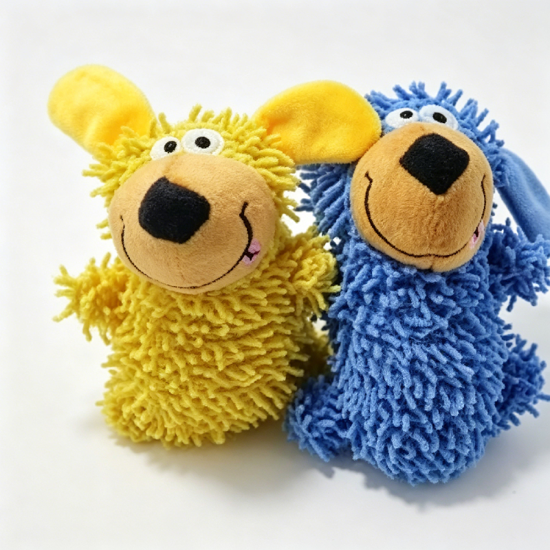 Creative Dog Plush Pet Toy, Multi-functional Interactive Squeaky Chew Toy