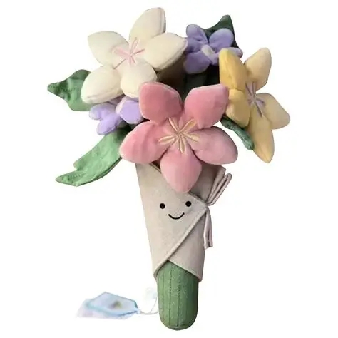 Hot Sales Plush Flower Colorful Beautiful Flower Gift Plush Toy Promotional Gift