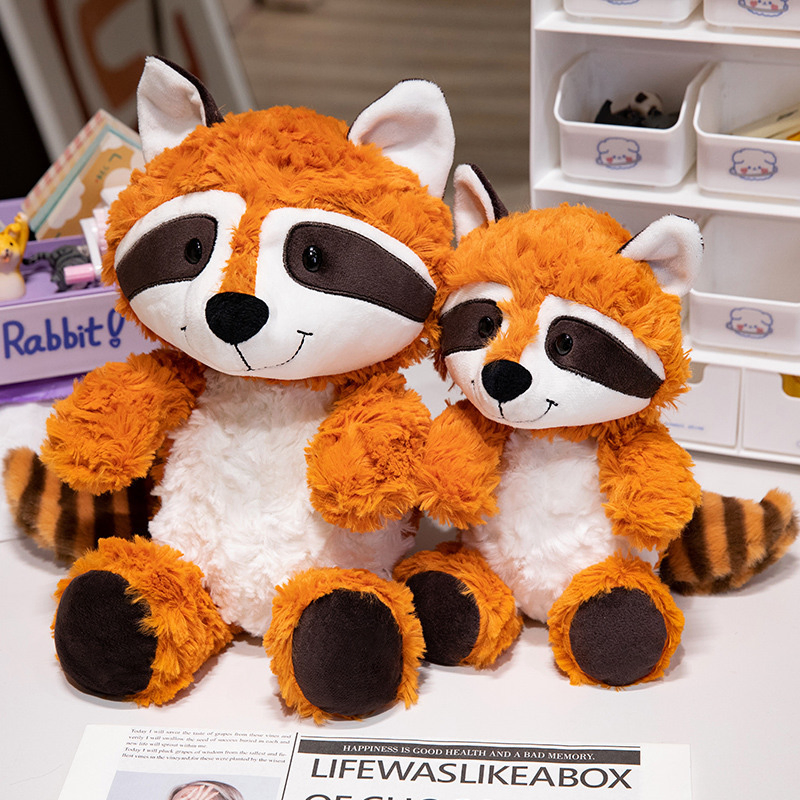 Wholesale Price Personalized Doll Custom Design Super Soft Toys Forest Themed 25cm 35cm Fox Raccoon Sloth Cute Lovely Sitting Stuffed Plush Animals Factory