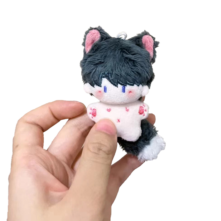 Oem/Odm Accepted Customized Designs Mini Toy Custom Plush Keychain Game Anime Character Doll