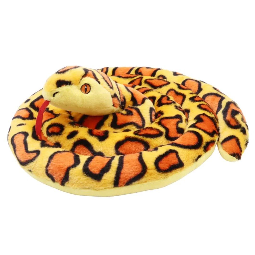 Amazon Hot Sale Giant Custom Lifelike Stuffed Animal Soft Plush Snake Toy