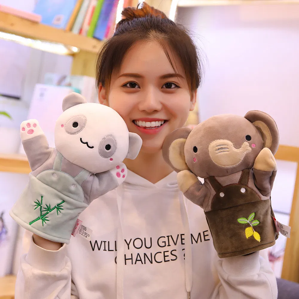 Wholesale Price Personalized Plushie Custom Design Super Soft Animals Doll Toys Stuffed Deer Koala Sheep Rabbit Panda Educational Plush Hand Puppets Factory