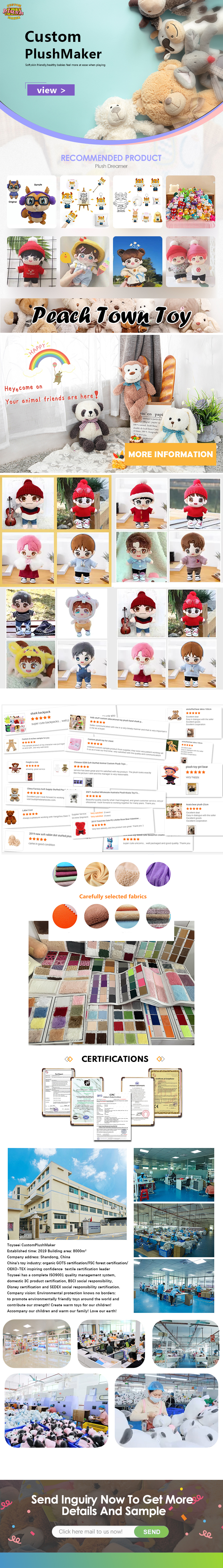 Kids Gift Unisex Soft Stuffed Plush Dolls 2