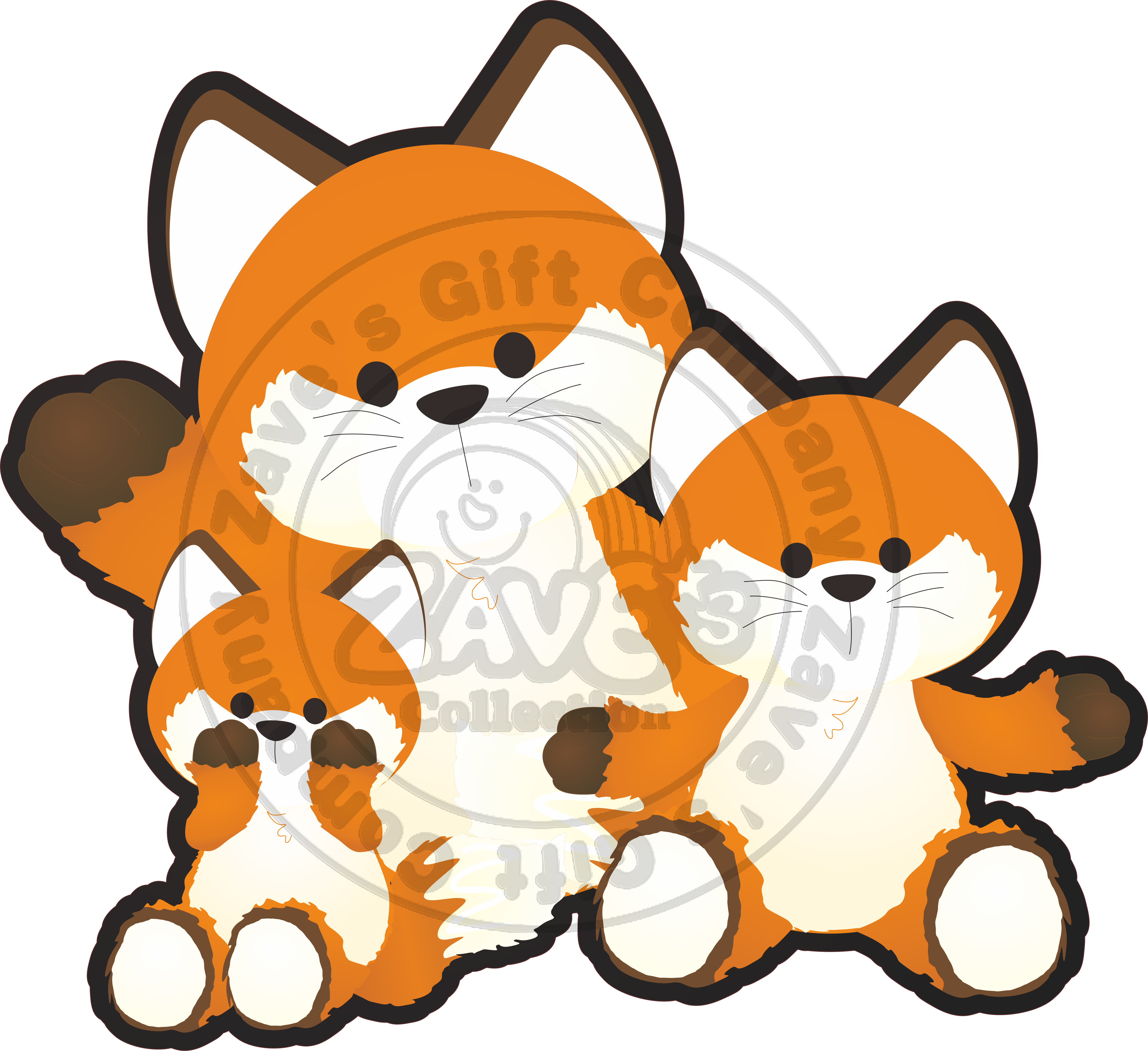 Zaves Custom Plushie Doll 14.5cm Brown Fox Keychain Cute Plush Hangable Schoolbag Customizable Doll Wearable Clothes