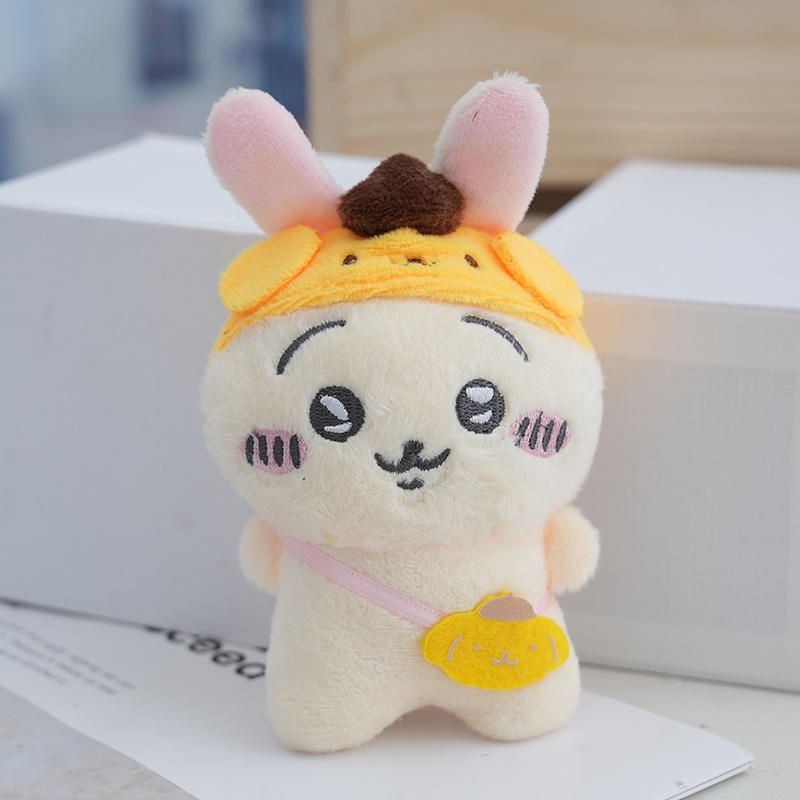 Wholesale Cartoon Beautiful Chiikawa Plush Keychain Cute Hachi Usagi Plush Claw Crane Machine Doll