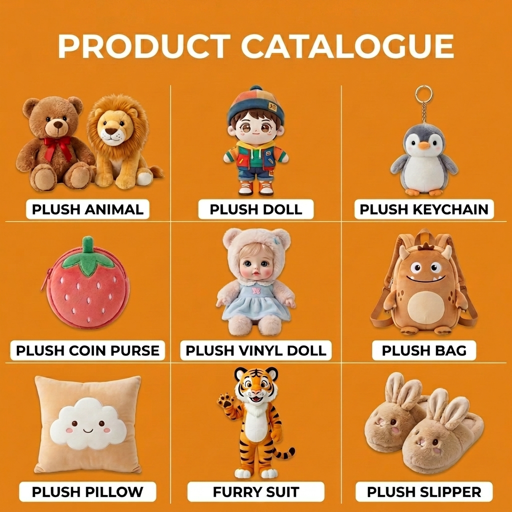 OEM Cute Custom Stuffed Plush Toy Cartoon Soft Plush Gifts for Festival Mystery Blind Box Custom Plush Keychain