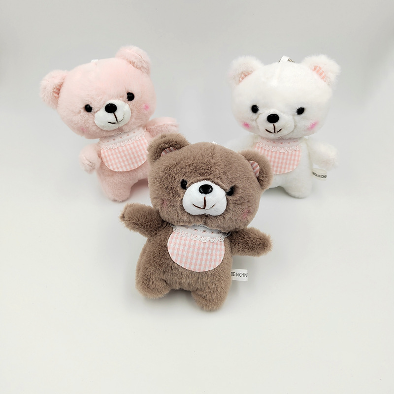 4 Inch Cute Simulation Soft Cartoon Plush Rabbit Bunny Teddy Bear Dog Sheep Keychain Toy