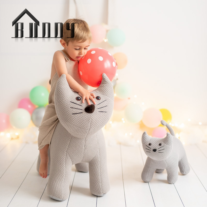 Cat Toy Kids Handmade Cat Stuffed Plush Toy for Women Kids Cat Lover Christmas Gift