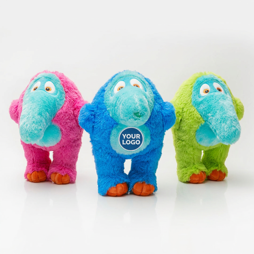 Wholesale Bulk Figures Kids Kawaii Soft 3D Mascots Promotional Gift Stuffed Animals Custom Plush Toy for Corporate Events