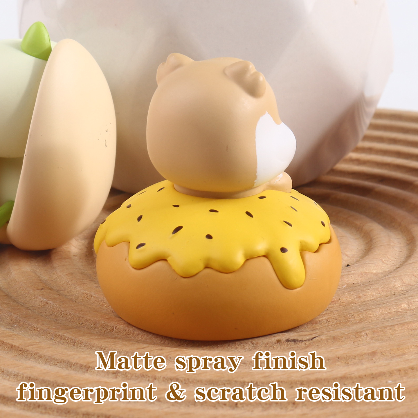 Cute Beans Sitting In A Row - Mini Hamster Plush Blind Box IP Trendy Toy Blind Bag Resin Small Ornaments
