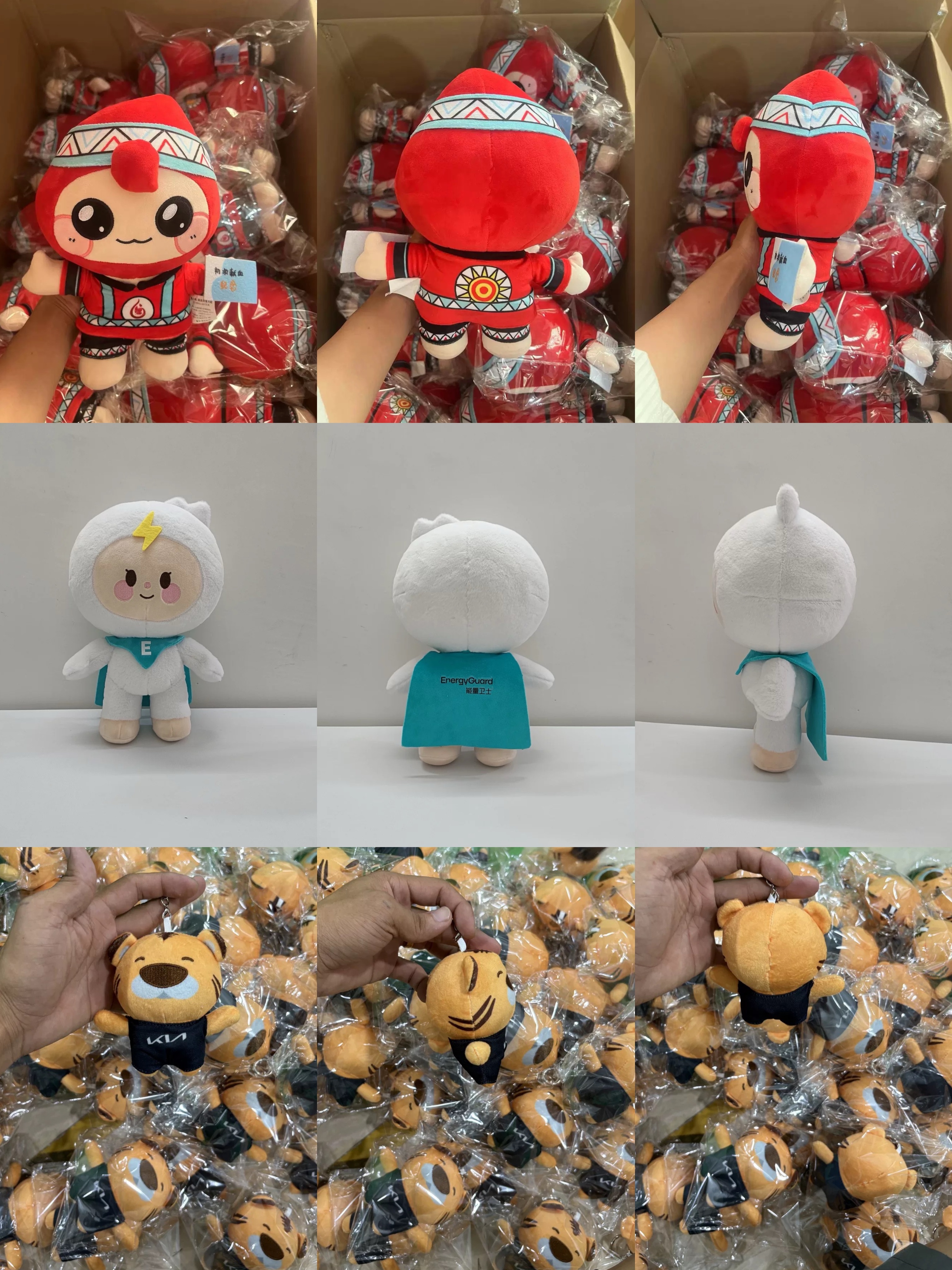 Bespoke Corporate Mascot Plush Doll High Quality Stuffed Animal Customized Character Toy for Business Opening Anniversary