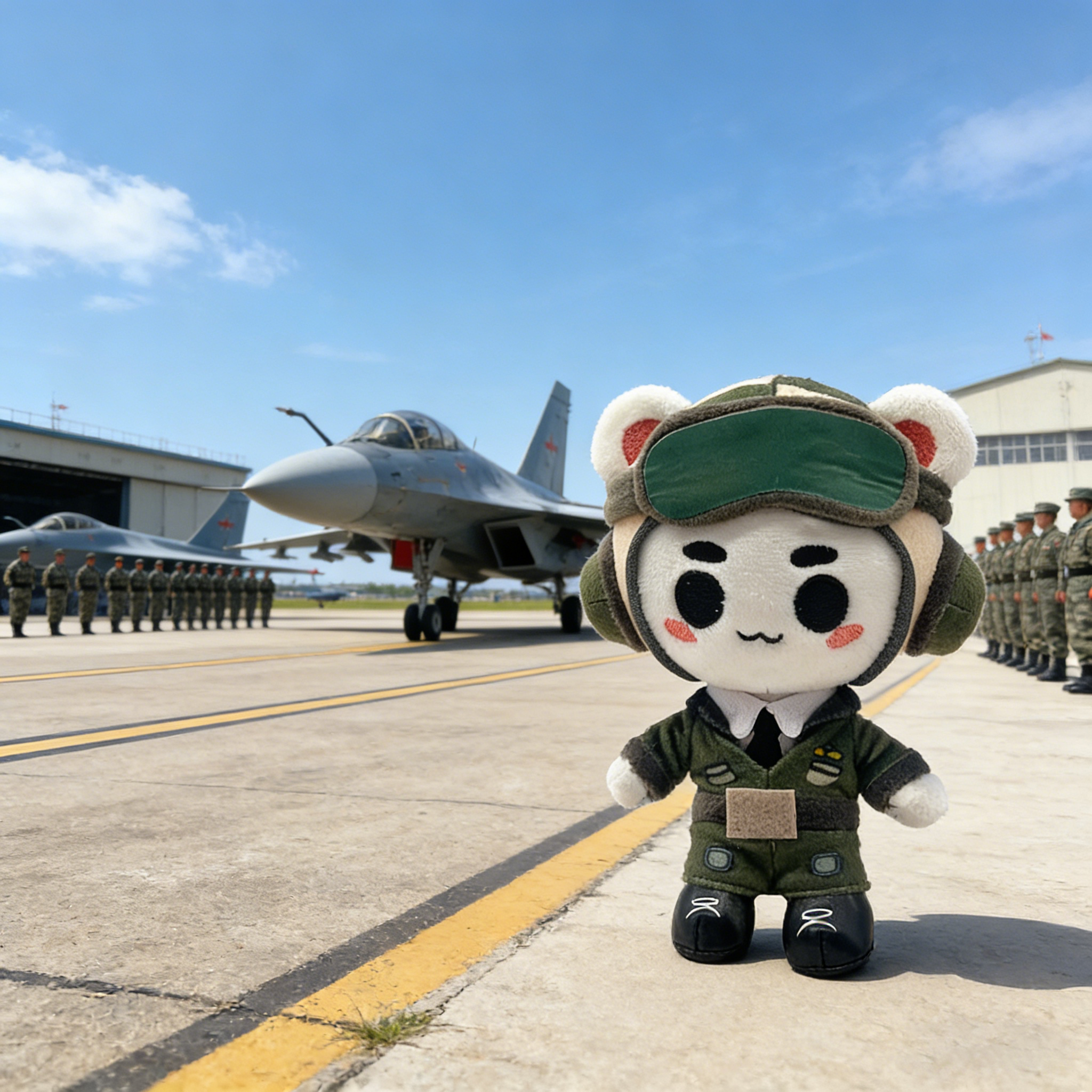 OEM/ODM Customizable Camo Panda Plush Doll Super Soft Plush With Mini Clothes Stress Relief As Gifts Promotions