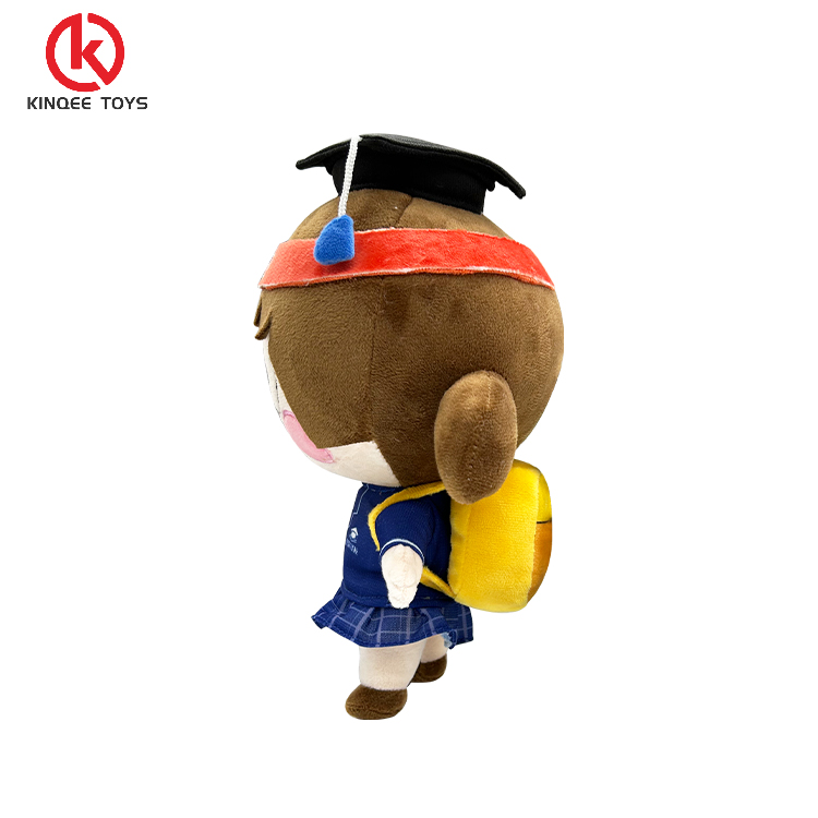 Kinqee Custom 10-20cm Stuffed Animal Cute Plush Figure Toys Custom Soft Stuffed Toy Character Anime Plush Doll Gift for Children