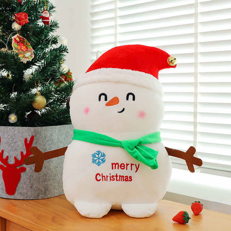 Christmas Promotional Set Plush Santa Tree Snowman Collection Soft Stuffed Toys