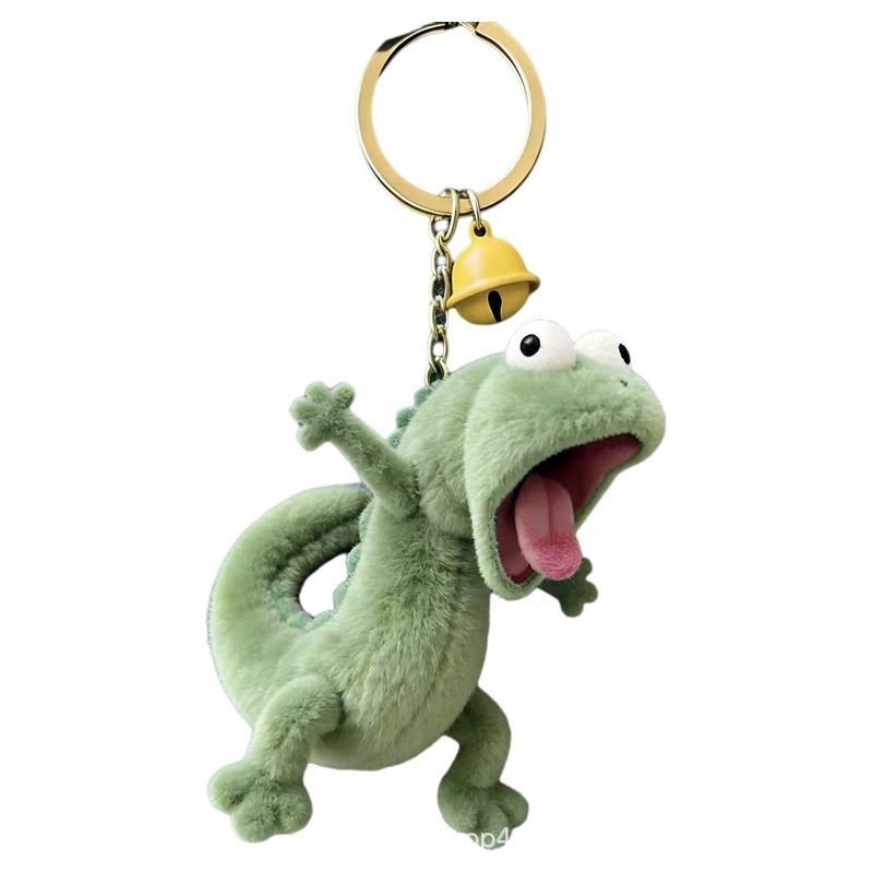 2026 LizardTom Cartoon Plush Toy Keychain with Funny Face, Tiktok Hot Selling Squishy Kawaii Key Chain Acssesoriess for Unisex