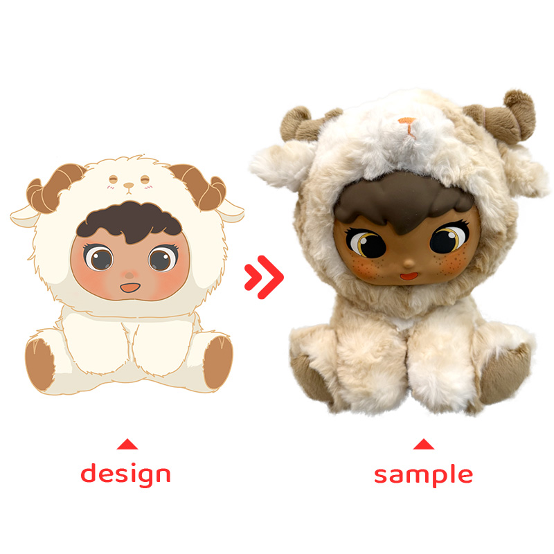 Cheap Custom Design Your Own Plush Vinyl Stuffed Animal Toys Doll Keychain Brand Ambassador Mascot With China Manufacturer